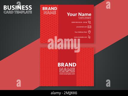 Creative business card design. Abstract business card elegant design template. Business background. Stock Vector