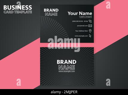 Creative business card design. Abstract business card elegant design template. Business background. Stock Vector