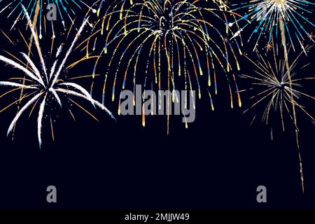 Colorful fireworks background vector in celebration theme Stock Vector