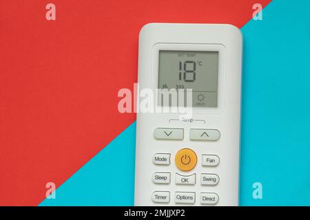 Air conditioner remote control with LCD display Stock Photo - Alamy