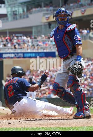 Minnesota Twins' Byron Buxton homers in a baseball game against the Detroit  Tigers Tuesday, Sept. 22, 2020, in Minneapolis. (AP Photo/Jim Mone Stock  Photo - Alamy