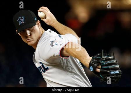 Los Angeles Dodgers relief pitcher Alex Vesia (51) celebrates with catcher  Austin Barnes (15) during a MLB game against the Miami Marlins, Sunday, May  Stock Photo - Alamy