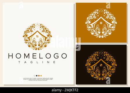 Luxury home logo template.  Stock Vector