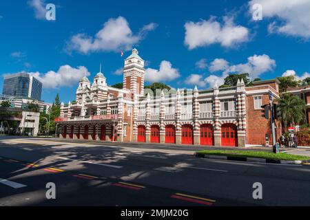 Singapore's central fire department Stock Photo