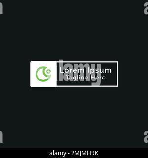 Flat Modern Agency Logo Design Stock Vector