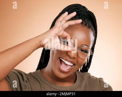 African Woman Smiling Happiness Studio Portrait Stock Photo - Alamy