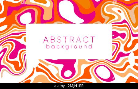Abstract Psychedelic Camouflage Wavy Liquid Tie Dye Marble Brush Strokes Seamless Vector Isolated Background Stock Vector