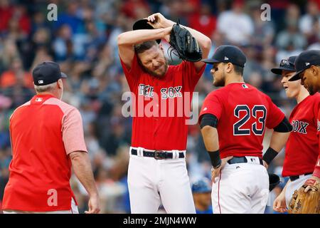 Boston Red Sox's Jon Lester pitches against the Tampa Bay Rays in the first  inning of a baseball game, Sunday, May 4, 2008, in Boston. (AP  Photo/Michael Dwyer Stock Photo - Alamy