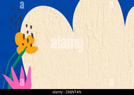 Abstract flower background, textured wall design vector Stock Vector