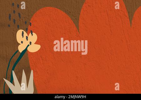 Red flower background, textured wall design vector Stock Vector