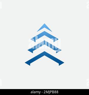 modern logo template hindu and buddhist pagoda, easy to make and suitable for companies with vector eps format Stock Vector