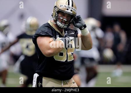 New Orleans Saints offensive guard Andrus Peat (75) after an NFL football  game against the Green Bay Packers, Sunday, Sep. 12, 2021, in Jacksonville.  (AP Photo/Tyler Kaufman Stock Photo - Alamy