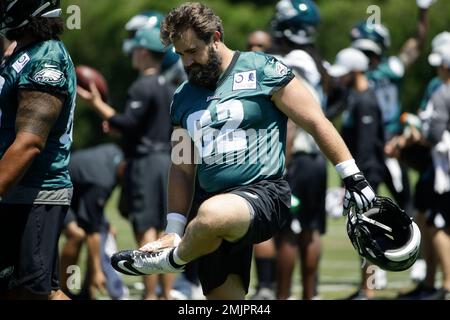 Philadelphia Eagles center Jason Kelce poses for a portrait at NFL