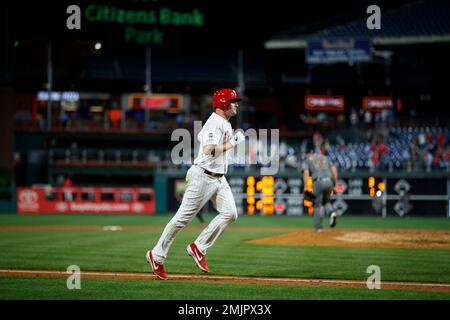 Philadelphia Phillies' Jay Bruce in action during a baseball game against  the Cincinnati Reds, Friday, June 7, 2019, in Philadelphia. AP Photo/Matt  Slocum Stock Photo - Alamy