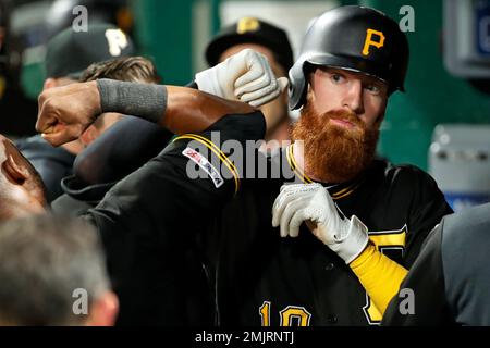 Pittsburgh Pirates third baseman Ke'Bryan Hayes plays against the Miami  Marlins in a baseball game, Thursday, June 3, 2021, in Pittsburgh. (AP  Photo/Keith Srakocic Stock Photo - Alamy