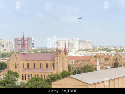 karachi pakistan 2022, karachi cityscape and landmarks, St. Patrick's Cathedral located in sadar Stock Photo