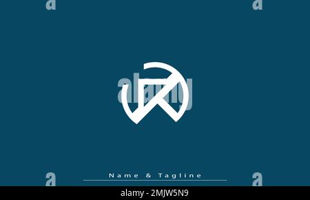 Alphabet letters Initials Monogram logo WP , PW Stock Vector