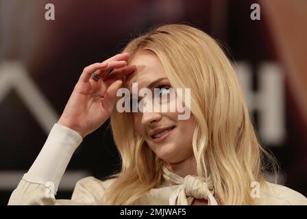 New York, US, 03/05/2022, Sophie Turner wearing dress by Louis Vuitton  attends 'The Staircase' TV show premiere at MoMA (Photo by Lev  Radin/Pacific Press Stock Photo - Alamy