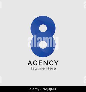 Gradient Vector Agency Business Logo Stock Vector