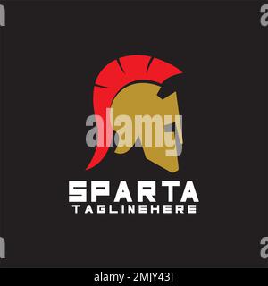 spartan logo icon designs vector Stock Vector