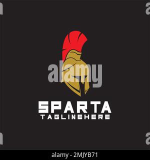 spartan logo icon designs vector Stock Vector