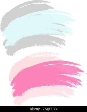 Abstract brush strokes in trendy soft shades. Layout for lettering. Abstract background texture. Isolate. Good for poster, banner, brochures and greeting, invitation, congratulation card or label. EPS Stock Vector