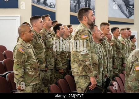 Basic Military Police Course graduates pose for a photo in Edgewood, Md ...
