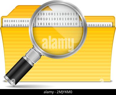 Search file icon, vector eps10 illustration Stock Vector