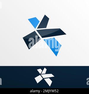 Letter K and Y logo template is easy to create and suitable for companies in vector eps format Stock Vector