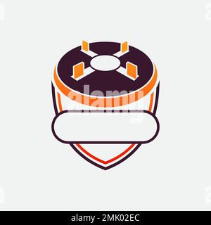 elements modern logo template, easy to make and suitable for companies with vector eps format Stock Vector