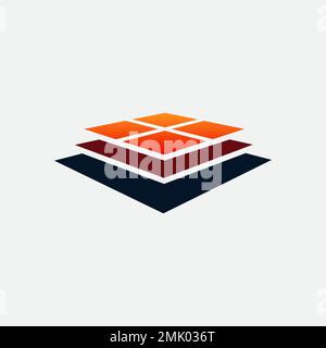 modern logo template, easy to make and suitable for companies with vector eps format Stock Vector