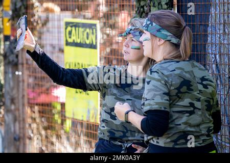 Zombie Evacuation where competitors hopefully complete an assault ...