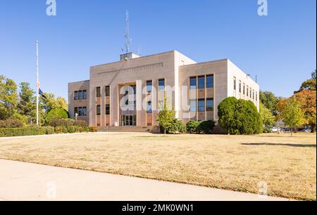 Wellington, Kansas, USA - October 17, 2022: The Summer County Courthouse Stock Photo