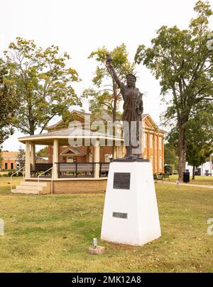 Tahlequah, Oklahoma, USA - October 16, 2022: The old Cherokee County Courthouse Stock Photo