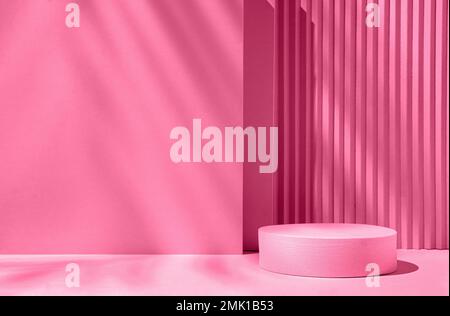 Podium 3D background to demonstrate the product with abstract shadows. High quality photo Stock Photo