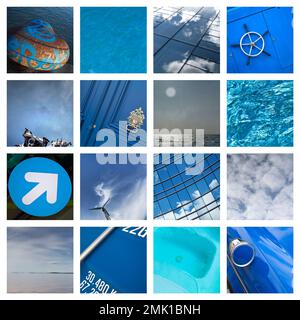 Collection of same color images Stock Photo