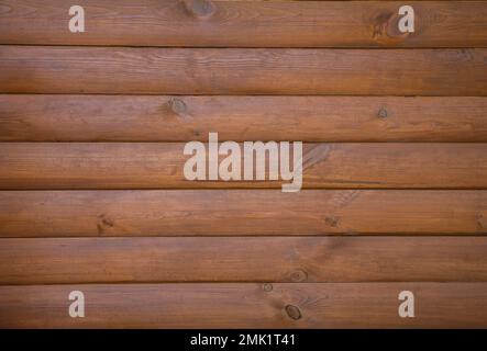 background of rounded varnished boards  Stock Photo