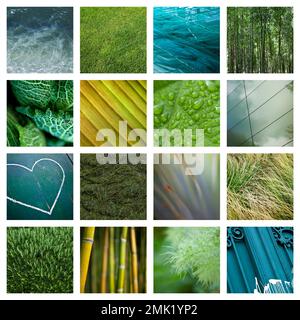 Collection of same color images Stock Photo