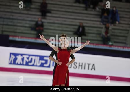 Turin, Italy. 10th Dec, 2022. Piper Gilles and Paul Poirier of Canada compete during the ISU Grand Prix of Figure Skating Final Turin 2022 at Palavela. (Photo by Fabrizio Carabelli/SOPA Images/Sipa USA) Credit: Sipa USA/Alamy Live News Stock Photo