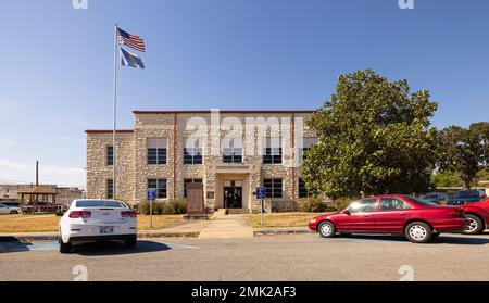 Wilburton, Oklahoma, USA - October 15, 2022: The Latimer County Courthouse Stock Photo