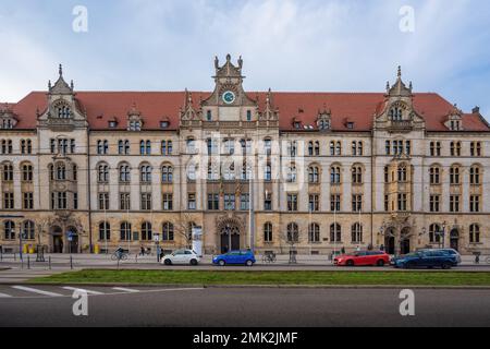 Justice Center Eike von Repgow former Magdeburg Post Office - Magdeburg, Saxony-Anhalt, Germany Stock Photo