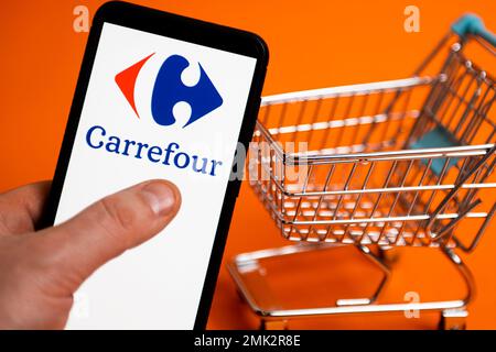 Chrzanow Poland June 18 2023 Carrefour Stock Photo 2321233987