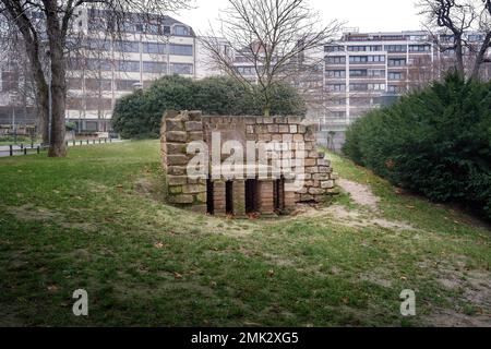 Roman Hypocaust Ruins - Mainz, Germany Stock Photo