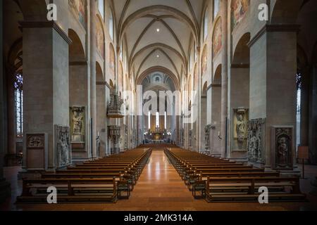 Mainz Cathedral Interior - Mainz, Germany Stock Photo