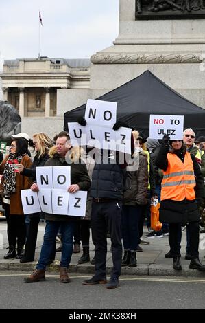 London, UK. Protest against Mayor Sadiq Khan's proposed expansion of the ULEZ zones in London. Credit: michael melia/Alamy Live News Stock Photo