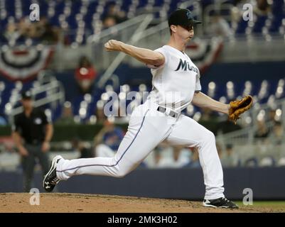 Los Angeles Dodgers relief pitcher Alex Vesia (51) celebrates with catcher  Austin Barnes (15) during a MLB game against the Miami Marlins, Sunday, May  Stock Photo - Alamy