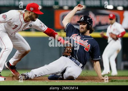 Atlanta Braves Pinch Hitter Charlie Culberson Editorial Stock