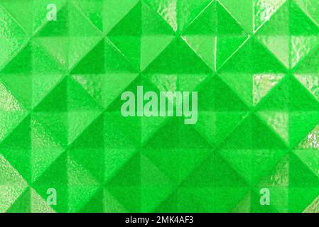 Abstract texture from green rhombuses or squares Stock Photo