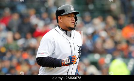 Detroit Tigers' Miguel Cabrera during spring training action against the  Cincinnati Reds in Sarasota, Fla., Monday, March 17, 2008. (AP Photo/Gene  J. Puskar Stock Photo - Alamy