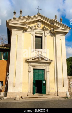 Church of Santa Maria in Palmis Domine Quo Vadis, Via Appia Antica, Rome, Lazio, Italy Stock Photo